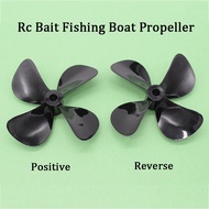 RC Bait Fishing Boat Propeller 4 Blades Paddle Positive &amp; Reverse Boat Propeller High Strength Screw D50mm 55mm 60mm