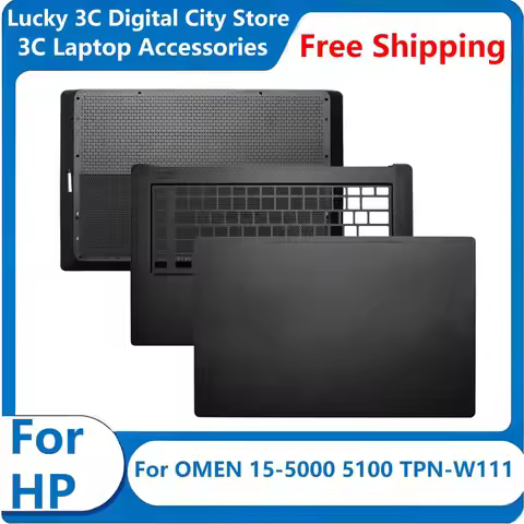 New For HP OMEN 15-5000 5100 TPN-W111 Laptop Cover Accessories LCD Back Cover Bottom Case Black AD S
