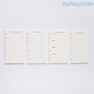 Un* A5 Refill Papers for A5 Loose-leaf Notebook 6-ring Binder Planner Journal Diary