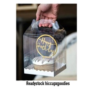 HICCUP Price 1pcs 》》 6inch cake box 5inch tall clear cake box packaging transparent cake box