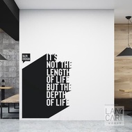 Wall Sticker Life Motivational Quotes Sticker Cutting Window Office Office motivational decoration s