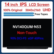 14" LCD Screen NV140QUM-N53 For Lenovo ThinkPad X1 Carbon 7th Gen 8th Gen Display Matrix Panel Repla
