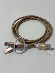 XPower 3合1 USB 充電線 叉電線 數據線