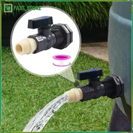 [Wishshopelxn] Rain Barrel Spigot 3/4inch Bulkhead Fitting Adapter for Pools Garden Barrels