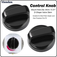 MUNDAN Barbecue Stove Knob, 8mm D-Shape Valve Stem Control Knobs,  Black Gas Grills Replacement Part