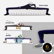 Funny Satoru Gojo Long Leg Ruler Anime Ruler genshin Ruler Ruler Cartoon Character Ruler Ruler