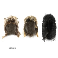 [Kesoto] Disco Wig, Costume Wig, 70s And 80s Wig, Punk Rocker Character Costume Wig for Family