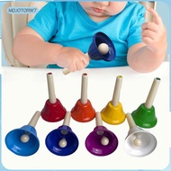 [mojotorw7] 8x Hand Bells Set Colorful Hand Percussion Bells for Classroom Adults Chorus