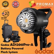 Godox AD1200Pro - A Battery Powered Flash System 100% Original GODOX Malaysia