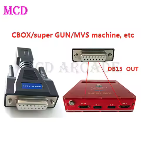 SNK Converter USB Port to SNK 15P DB15 Gamepad Connector for CBOX/SuperGun and PS3 PS4 XBOX360 XBOXO