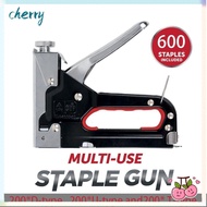 CHERRY Nailer, With 600 Staples 4 in 1 Construction Stapler,  Heavy Duty Powerful 4-14mm Manual Nail