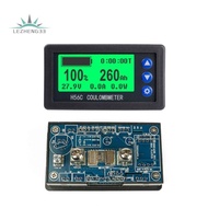 H56CS DC100V Coulometer Battery Capacity Tester 50A LCD Backlight Display Digital Ammeter Voltmeter 