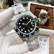 2022 Fashion Steel Belt GMT Automatic Mechanical Watch Mens Business Watch Luxury Brand Watch Straig