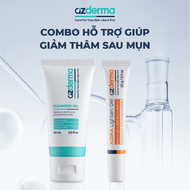 Combo Hỗ Trợ Giúp Giảm Thâm Sau Mụn Cleansing Gel Azderma 60ml Azera Lighten Gel Azderma 20g