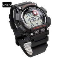 Velashop นาฬิกาข้อมือผู้ชายคาสิโอ ดิจิตอล นับก้าว Casio Men's Step Tracker Digital Watch สายเรซิ่นสี