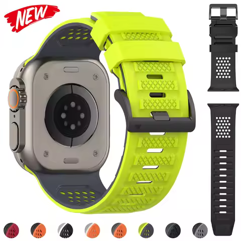 Sport Bracelet For Apple Watch Ultra 3 49mm Band Silicone Bracelet For Apple Watch Band Series 11 10