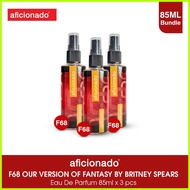 ╮ ➱ ✝ Aficionado Perfume F68 Bundle for Women - 85mL x 3pcs