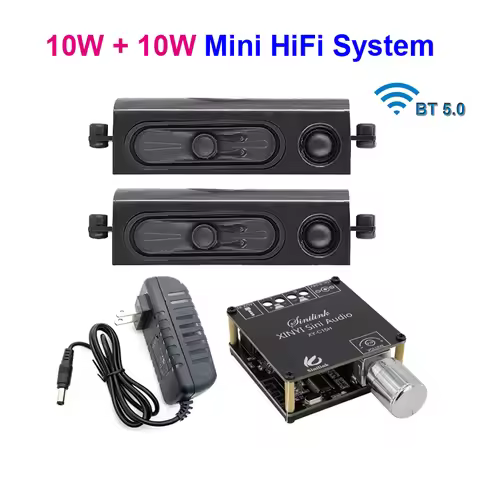 20W Bluetooth Audio Speaker Power Amplifier Class D DIY Portable 2.0 HiFi System Clear Sound Home Th