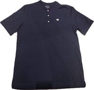 BROWNE & CO. เสื้อโปโล คอตตอน สีน้ำเงิน ปักโลโก้หน้าอก รุ่น BKC016-1-NV