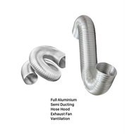The Best Quality Full Aluminium Ducting Hose Hood Exhaust Fan Ventilation Hole Size 6 Inches Length 