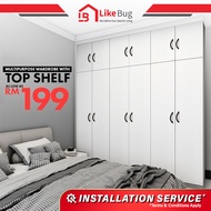 LIKE BUG : 10/6/4 DOORS WARDROBE WITH SHELF / Almari baju /kabinet baju / almari baju budak /5 kaki