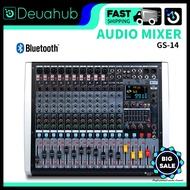 Deuahub GS14 AUDIO Mixer 14 channel Bluetooth Usb Mp3 Audio Sound Mixer 99dsp Multifunction Karaoke