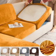 Elastic Velvet Sofa Seat Cushion Cover For Living Room Furniture Protector Removable L Shape Corner