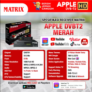 Set Top Box Tv Digital Matrix Apple DVB T2 EWS Apple HD set topbox tv digital untuk tv tabung / set 