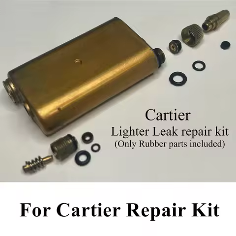 Anti Leak Repair Kit Rubber O-Ring/With Hole Cotton Filter Pad/Flat Rubber Plug For Cartier Lighter 