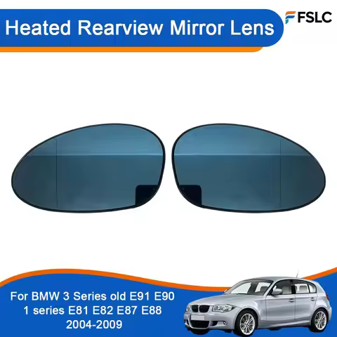 Cars Accessories Heated Rearview Mirror Lens For BMW 3 Series old E91 E90 1 series E81 E82 E87 E88 2