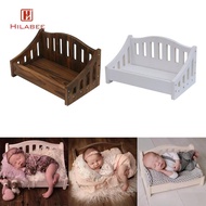 [UsusexaMY] Doll Bed Baby Photo Prop Basket Durable Newborn Photography Props Wooden Bed Baby Photos