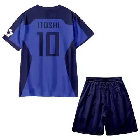 Mens Jersey Sets Anime Japan Blue Lock Isagi Yoichi Football Shirt Cosplay Casual Oversized 3d Print