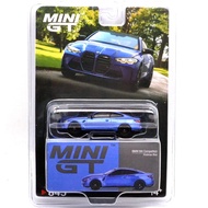 MINI GT 1:64 Scale MiJo TOYS - BMW M4 COMPETITION (G82) (PORTIMAO BLUE) American MiJo Toys Exclusive