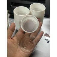 1000 5.5 AA PLASTIC LIDS, USED FOR 50ML PAPER SAUCE POT, 4OML ODD PLASTIC POT.