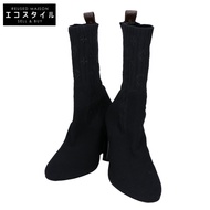 二手路易威登Monogram帆布襪跟短靴，38碼（成色極佳）