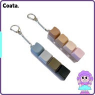 COATA Pinch Toy, 4 Keys DIY Keyboard Fidget Keychain,  Keycap Keys Button Relief Stress Finger Keybo