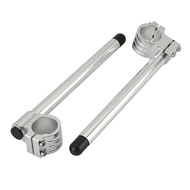 Cafe racer CNC aluminum clip-on handlebars 45mm solid for USD suspension