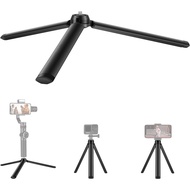 Metal Mini Tripod, Desktop Tabletop Stand Tripod with 1/4 Inch Screw for Insta360 X 4/X3/Insta360 ACE Pro/Go 3/ONE X2/RS/R/Gopro/Crane 2/DJI Action 3/Osmo Pocket 3 Ronin-S