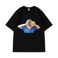 COD"Trend Institute"Spot 2024 new wheel Neck donut cute men and women T-shirt S-3XLKorea 80QY