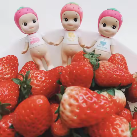 Sonny Angel Blind Box Toys Seoul Series Anime Action Figures Ornaments Collection Strawberry Dolls F
