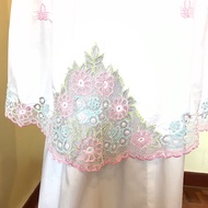 Telekung Sulam Goyang. Sulam Warna eksklusif. Exclusive 💯 Cotton