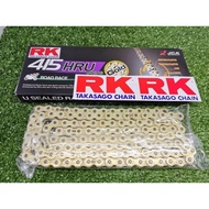 100% ORIGINAL RK HRU 130L 415 GOLD CHAIN U-RING RANTAI RK ORING URING RK CHAIN RANTAI 415 EMAS RK OR