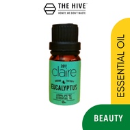 Claire Organics Eucalyptus Pure Essential Oil (10mL): 100% Pure Natural Undiluted, for Aromatherapy Diffuser