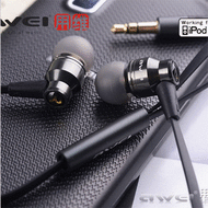 Awei ES800M 3.5mm In-ear Earphones Super Clear Bass Metal Headphone Noise isolating Earbud for MP3 MP4 Cellphone