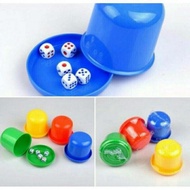 Dice shaker set comes with 5 dice (1 box comes with 5 dice)