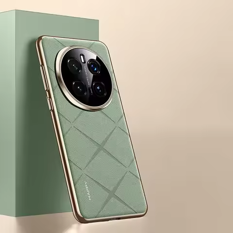 For Honor Magic 7 Pro Luxury Leather Plating Frame Case for Huawei Honor Magic7 Pro 6pro Magic 7 Lit