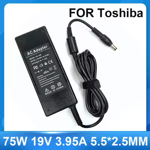 75W 19V 3.95A 5.5*2.5mm Laptop AC Adapter Charger for Toshiba Satellite PA-1750-04 PA-1750-01 PA-175