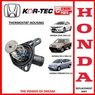 BRAND KOR-TEC THERMOSTAT HOUSING - HONDA CIVIC SAA 2.0 CR-V S9A 2.0 STREAM S7A 2.0