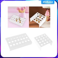 [Etekaxa] Ice Cream Cone Holder, Decorative Cupcake Stand, Baking Rack for Cooking, Serving Birthday Treats, Baking