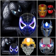 LED Super Hero Mask America &amp; Iron Man Avengers Batman Spiderman Hulk Charm